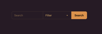 Search box on search page