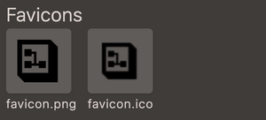 Favicons uploaded in site settings