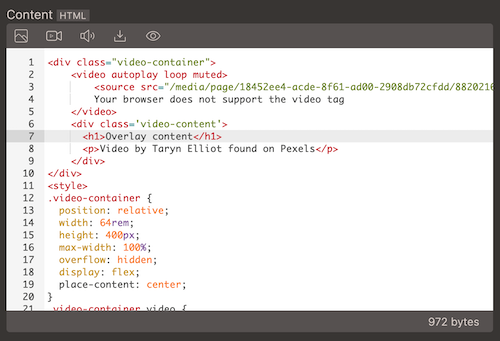 Markup editor