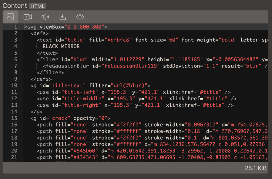 Markup editor on page