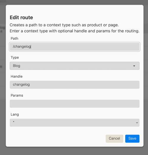 Defining path for blog